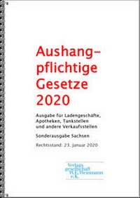 Abbildung von: Aushangpflichtige Gesetze 2021 - Weinmann, W E