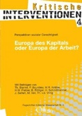 Cover: Europa des Kapitals oder Europa der Arbeit? - Offizin Hannover