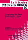 Cover: Zur Funktion des linken Intellektuellen - heute - Offizin Hannover