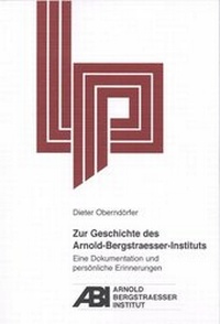 Abbildung von: Zur Geschichte des Arnold-Bergstraesser-Instituts - Arnold-Bergstraesser-Institut