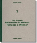 Cover: Reimereien in Weimar - Rimucce a Weimar - Arbeitskreis selbst&auml;ndiger Kultur-Inst.