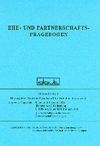 Enlarge image Cover: Ehe- und Partnerschaftsfragebogen - dgvt-Verlag
