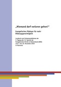 Cover: Niemand darf verloren gehen! - Comenius-Inst.