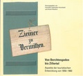 Cover: Ziemer zu Vermithen - Freilichtmuseum Glentleiten
