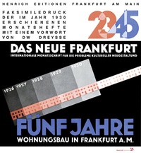 Abbildung von: Ernst May: Das Neue Frankfurt - Verlag Henrich Editionen
