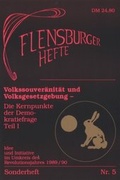 Cover: Volkssouver&auml;nit&auml;t und Volksgesetzgebung - Flensburger Hefte