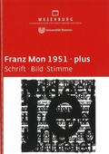 Cover: Franz Mon 1951 plus - Weserburg Museum f&uuml;r moderne Kunst