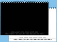 Abbildung von: Foto- und Bastelkalender schwarz weiss matt für 30x40 Bilder - Single Verlag ein Imprint Concept Medien & Druck GmbH