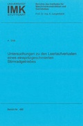 Cover: Untersuchungen zu den Leerlaufverlusten eines einspritzgeschmierten Stirnradgetriebes - Universit&auml;t Stuttgart Institut f&uuml;r Konstruktionstechnik und Technisches Design
