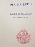 Cover: Der Maik&auml;fer. Zeitschrift f&uuml;r Nichtphilister, Bd. 4: Jahrgang 1845 und 1846 - Stadt Bonn Stadtarchiv