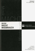 Cover: Musik - Macht - Missbrauch - E. Reinhold Verlag