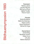 Cover: Bildhauersymposion 1993 - Stiftung Dr. Walter Bruch