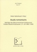 Cover: Studis romontschs - Egert, G