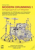 Cover: Modern Drumming 1. Schlagzeugschule mit mp3 download zum Mitspielen - Leu-Vlg Wolfgang Leupelt