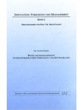 Cover: Regelungsmanagement in der betrieblichen Forschung und Entwicklung - Institut f. angew. Innovationsforsch.