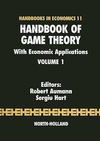 Enlarge image Cover: Handbook of Game Theory with Economic Applications: Volume 1 - North-Holland