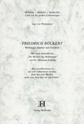 Cover: Friedrich R&uuml;ckert - Weltb&uuml;rger, Dichter und Gelehrter - Heilbronn