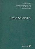 Cover: Hasse-Studien / Hasse-Studien 5 - Carus-Verlag