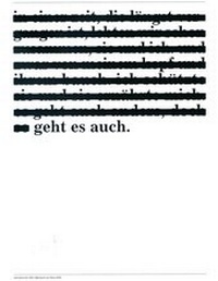 Enlarge image Cover: geht es auch - Hochschule f. Gestaltung