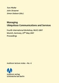 Cover: Managing Ubiquitous Communications and Services 2007 - multicon multimedia consulting