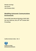 Cover: Modelling Autonomic Communications Environments 2007 - multicon multimedia consulting