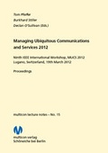 Cover: Managing Ubiquitous Communications and Services 2012 - multicon multimedia consulting