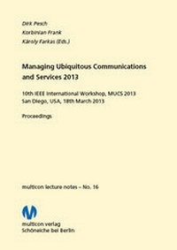 Abbildung von: Managing Ubiquitous Communications and Services 2013 - multicon multimedia consulting