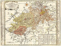 Abbildung von: Historische Karte: VOGTLAND. Neustädtischer Kreis | Neustädtische Kreis. Ämter Arnshaugk, Miltenfurth, Weyda und Ziegenrück 1757 (Plano) - Verlag Rockstuhl