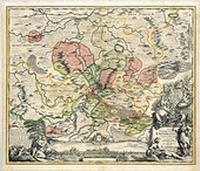 Abbildung von: Historische Karte: Stadtgebiet von Erfurt und ihren Vogteien und Dörfern 1712 (Plano) - Verlag Rockstuhl