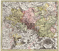 Abbildung von: Historische Karte: Fürstentum Eisenach 1716 (Plano) - Verlag Rockstuhl