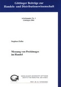 Cover: Messung von Preisimages im Handel - G H S
