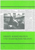 Cover: Direkte Kommunikation und Massenkommunikation - EKW-Verlag