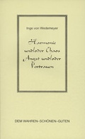Cover: Harmonie und /oder Chaos, Angst und /oder Vertrauen - Verlag dem Wahren - Sch&ouml;nen - Guten