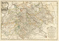 Abbildung von: POSTKUTSCHEN - Postkutschenstreckenkarte SACHSEN, THÜRINGEN, ANHALT 1758 - Verlag Rockstuhl