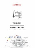 Cover: Tempel - mens architecturae