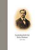 Cover: Gedenkschrift f&uuml;r Felix Hettner (1851-1902) - Rheinisches Landesmuseum Trier