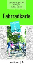 Cover: Fahrradkarte Stuttgart 2024 - Stadt Stuttgart. Stadtmessungsamt