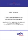 Cover: Code-basierte Generierung interaktiver Notengraphik - epOS-Verlag