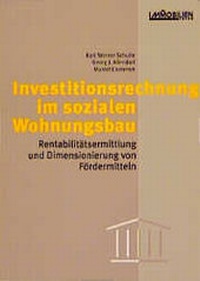 Abbildung von: Investitionsrechnung im Sozialen Wohnungsbau - Immobilien Manager Verlag IMV