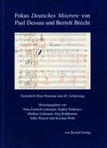 Cover: Fokus "Deutsches Miserere" von Paul Dessau und Bertolt Brecht - Bockel, R v
