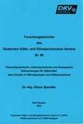 Cover: Thermodynamische, w&auml;rmetechnische und &ouml;kologische Betrachtungen f&uuml;r K&auml;ltemittel beim Einsatz in W&auml;rmepumpen und K&auml;ltemaschinen - Deutscher K&auml;lte- u. Klimatechn. Ver.