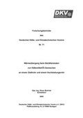 Cover: W&auml;rme&uuml;bertragung beim Beh&auml;ltersieden von K&auml;ltemittel/&Ouml;l-Gemischen an einem Glattrohr und einem Hochleistungsrohr - Deutscher K&auml;lte- u. Klimatechn. Ver.