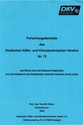 Cover: Beitr&auml;ge zur Betriebsoptimierung solarthermische betriebener Adsorptionsk&auml;lteanlagen - Deutscher K&auml;lte- u. Klimatechn. Ver.