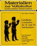 Cover: L&auml;ndliche Lesekultur im 18. und 19. Jahrhundert - Stiftung Museumsdorf Cloppenburg