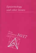 Cover: Epistemology and other Issues - J.H.R&ouml;ll Verlag