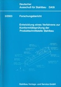 Cover: DASt-Forschungsbericht 3/2003 - Stahlbau Verlags- und Service GmbH
