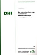 Cover: Das Internationalisierungsverhalten von Handwerksbetrieben - Mecke-Druck