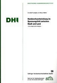 Abbildung von: Handwerksentwicklung im Spannungsfeld zwischen Stadt und Land - Mecke-Druck