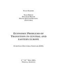 Enlarge image Cover: Economic Problems of Transition in Central and Eastern Europe - Universität Bamberg Fachgruppe VWL