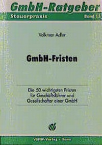 Abbildung von: GmbH-Fristen - VSRW